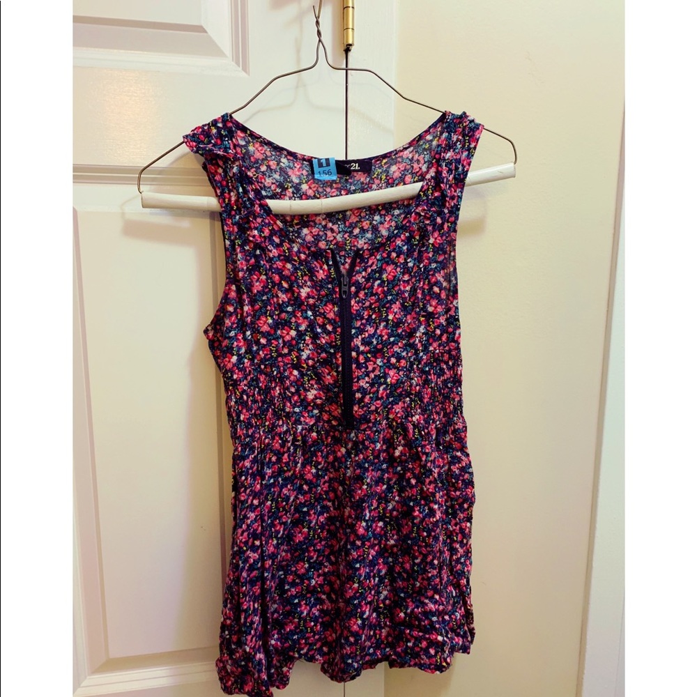 Flowy floral tank